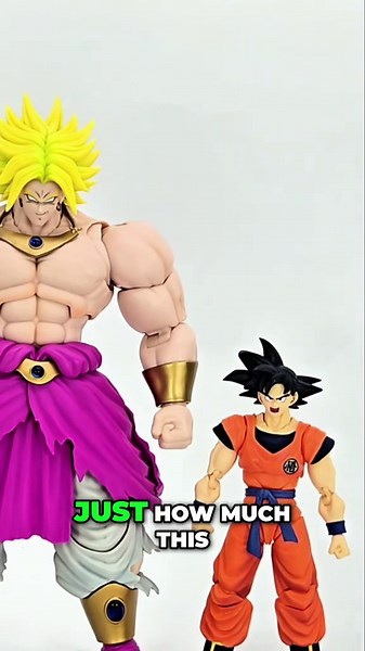Broly vs Goku Action Figures Compared in Epic Scale and Detail