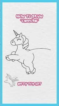 How to Draw a Magical Unicorn! 🦄✨ Step-by-Step Short Tutorial