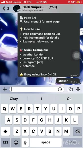 Savy DNI x fast 46 commands #deploybot #whatsappbot #coding #tech