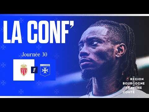 J30 - The press conference of Christophe Pelissier and Gideon Mensah before Monaco-AJA