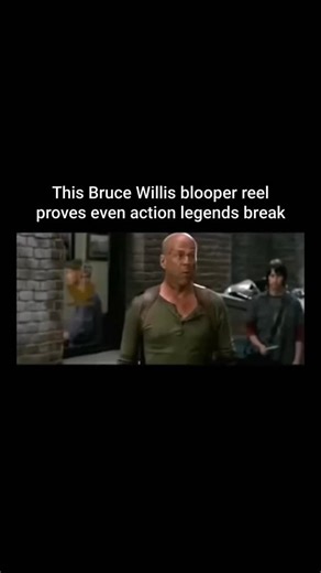The Bloopers Hub | This blooper reel hits different because you’re not used to seeing Bruce Willis crack. He’s the guy who walks barefoot through glass,... | Instagram