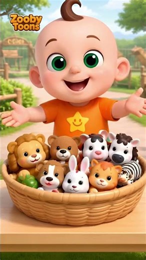 Learn Animal Names with Colorful Animal Toys 🐶🧸 | Fun Learning for Kids | Kids Songs