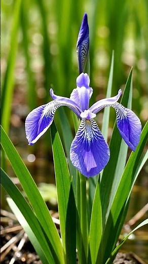 Virginia blue flag iris — Iris virginica #leafsonggarden #garden