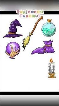 How to Draw Cute Halloween Icons in Procreate | Magic Art Tutorial