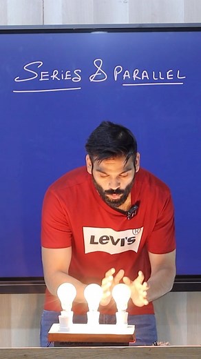 7.5K views · 1.5K reactions | Series & parallel experiment, it was for educational purposes do not try this at home. ✨ . . . . . . #physicslovers #physicsstudent #physicist #physicswallah #currentissues #circuits #parellal #physicsfacts #experiments #physicsexperiment #risky #riskyexperience #ashusir #ashu | Theory of Physics | Facebook