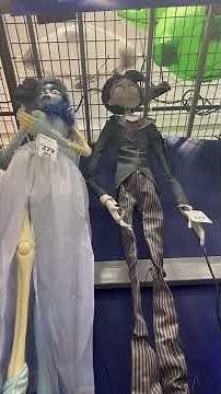 The Corpse Bride and Frankenweenie animatronic display at Lowe’s