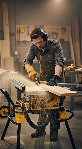 DEWALT Table Saw 10 Inch with Foldable Rolling Table Saw Stand