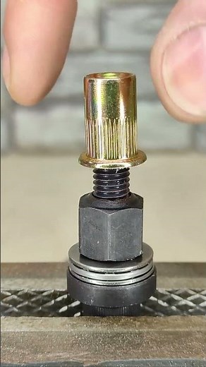 How to install a threaded rivet without a special tool