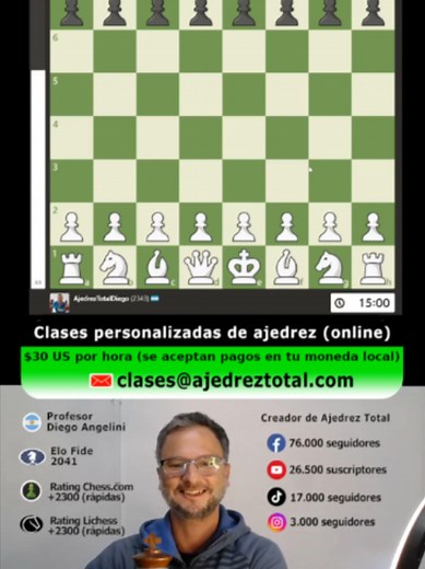 sacrifiqué pieza para atacar enroque de rival 2300, ¿funciona? #chess #ajedrez #xadrez