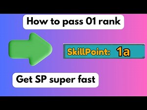 Best 01 Rank Guide(every second add 1 skill point)
