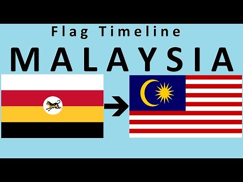 Historical Flags of Malaysia (with Anthem of Malaysian "Negaraku")