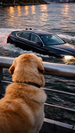 Incredible Hero Dog Jumps Off Bridge to Save Woman from Sinking Car