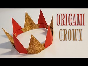 How to Make an Easy Origami CROWN
