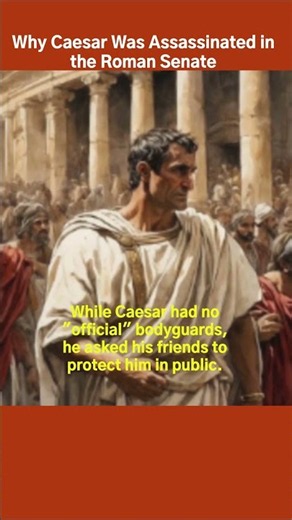 Why the Roman Senate Became the Place for Caesar's Assassination #ancientrome #insightsinbiography