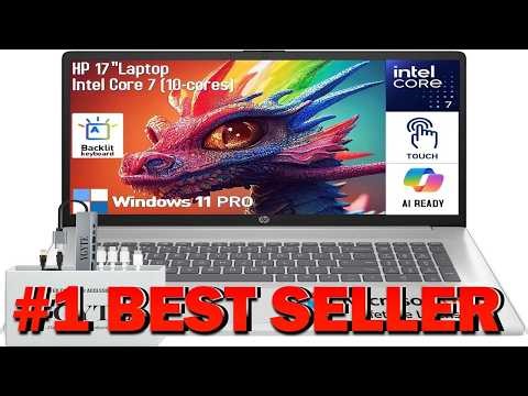 HP 17 Inch Laptop Touchscreen Computer 17.3" Business Laptop HD+ Touch Screen - B0FKN677XD