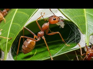 The Architects of the Jungle: Witness the Incredible Nest-Building of Weaver Ants