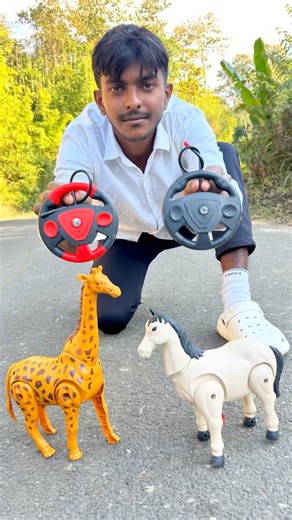 Rc remote control giraffe ￼& horse unboxing |￼