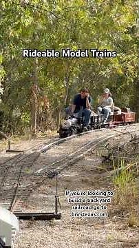 Rideable 1/8” Scale Model Trains #livesteam #train #railroad #steam