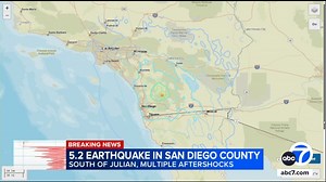 5.2 magnitude earthquake near San Diego rattles parts of LA, OC