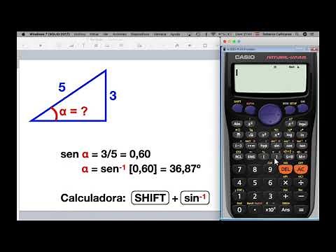 Cómo calcular un ángulo con las funciones inversas (arcoseno, arcocoseno y arcotangente)