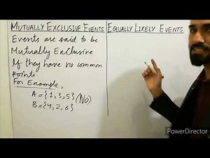 Difference between Mutually Exclusive Events & Equally likely Events 2023 | Probability Statistics