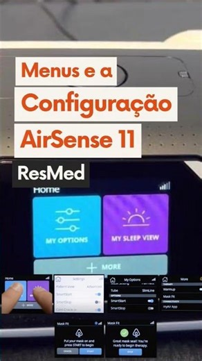 Novo Menu do Paciente do CPAP AirSense 11 #resmed : Simples vs Avançado