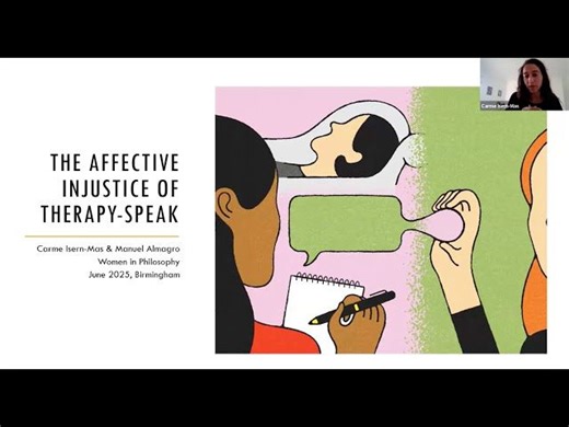 Women in Philosophy: Carme Isern Mas on affective injustice and therapy speak | Lisa Bortolotti