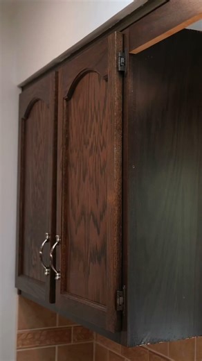 Kitchen Cabinet Before After nuDoors Cabinet Refacing #shorts