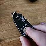 Hearing Aid Battery Testers with Spare Battery Storage Compartment (Black)