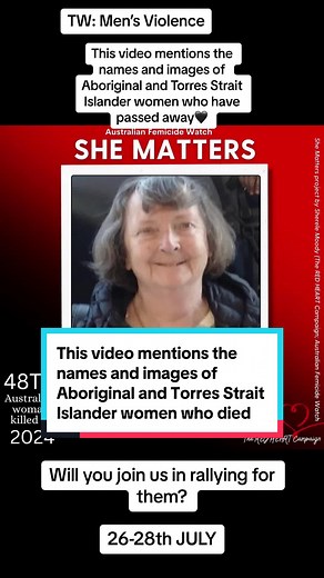 Rally Against Violence: Honouring Aboriginal & Torres Strait Islander Women