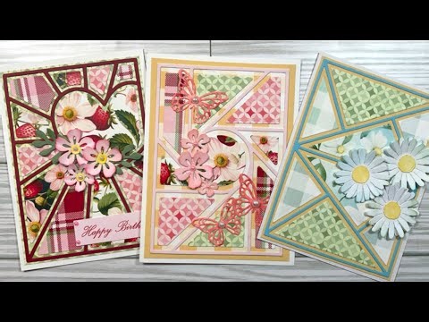 Simple Diy Paper Pieced Quilt Style Cards - A Fun And Stress-free Project! | Inlovearts