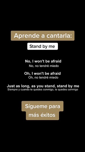 ¿Quieres mejorar tu inglés mientras escuchas música increíble? 🎶🌎 Únete a mí en este video mientras cantamos y aprendemos la letra de 'Stand By Me' de Ben E King, con subtítulos en inglés y español. 👀🌟 Esta canción es un clásico y te ayudará a mejorar tu vocabulario y pronunciación en inglés. 📚🗣️ ¡Así que prepárate para disfrutar de esta canción mientras aprendes! #AprendeInglés #MúsicaEnInglés #TikTokEnInglés #BenEKing #StandByMe #SubtítulosEnInglés #SubtítulosEnEspañol #MejoraTuInglés #D