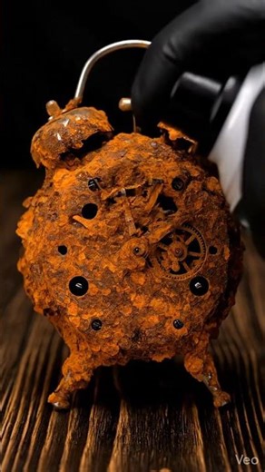 Clock ⏰ Rust Removing Asmr | Satisfying Rust Removal Spray |