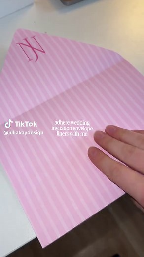DIY Wedding Invite Envelope Liners Tutorial