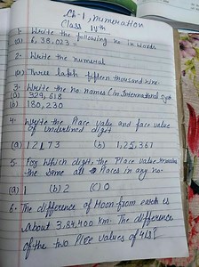 Ch-1, numeration Class 11thWrite the following no. in words ... | Filo