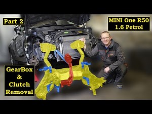 Part 2 - Removing Subframe on a MINI R50 R52 R53 as removing Clutch & Gearbox series 🚗