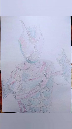 自主練習した絵を紹介します。ＰＡＲＴ２１ 仮面ライダーゼッツ#イラスト #鉛筆画 #仮面ライダーゼッツ #仮面ライダー #ゼッツ