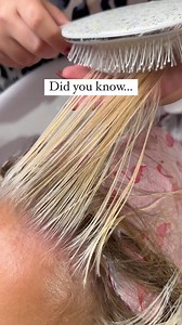 Did you know that your toner formula means nothing without the right level of lift? Hairstylists always want to know the formula but toning with 8B over a level 8 is going to turn out much warmer than toning over a level 10! Your canvas matters before your toner formula! The lift I achieved with this blonde was using @kenraprofessional No Ammonia Lightner now with Dual Bond Complex! You’ll notice the difference after the first shampoo because it leaves the hair so silky. Learn More With The Ulti