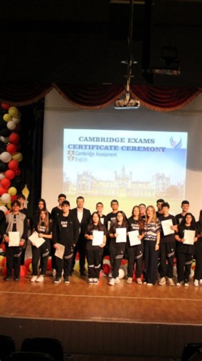 Şahin Okulları on Instagram: "Cambridge Exam Certificate Ceremony The certificate ceremony for the Cambridge University Exams—designed according to the Common European Framework of Reference for Languages (CEFR) and recognized worldwide—was held with great enthusiasm at Şahin Anatolian High School. Our students, who earned their B1 and B2 level certificates after a year of dedicated effort, experienced a moment of pride and gained further motivation through this meaningful event. The ceremony w