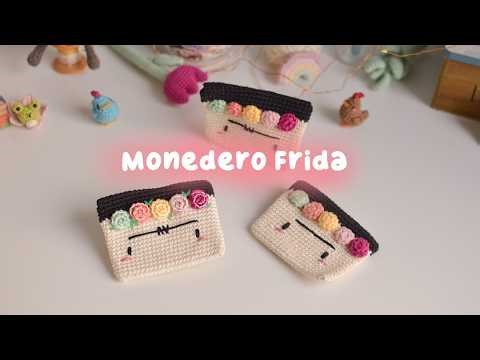 👛Cómo tejer un monedero inspirado en Frida Kahlo de ganchillo 🌸 | monedero a crochet paso a paso