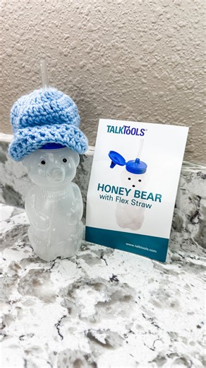 💚🐻 DIY the new Bearista Cup from Starbucks using a micropreemie hat and a speech therapy honey bear cup! 🤣 #gtube #speechlanguagepathology #feedingtherapy #medicalmom #starbucksbearista @starbucks | Medical Mama Bear