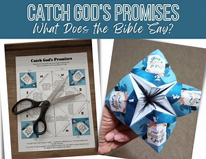 God's Promises Catcher Craft: Bible Lesson Activity (PDF Pattern) - Etsy