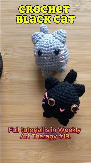 Crochet a Black Cat to Welcome the Magic of Fall 🐈‍⬛🍁✨