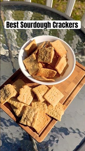Sourdough Crackers 🥖✨ | Crispy, Buttery, Long-Fermented