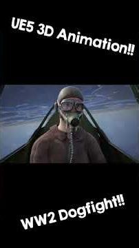 WW2 DOGFIGHT | SPITFIRE VS MESSERSCHMIDT FULL FIGHT!!!!! 💥💥💥💥💥💥 #3danimation #unrealengine5