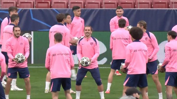Atletico Madrid train ahead of R16 second leg match against Real Madrid