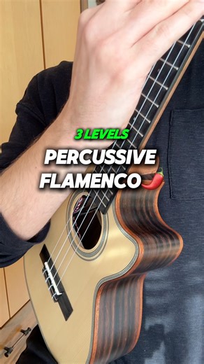 Boris Mogilevski on Instagram: "Flamenco rhythm in 3 spicy levels 🌶️ Which one are you? 1 / 2 / 3 🔥 #ukulele #viralvídeos #tutorials #ukuleletutorial #ukulelelesson #flamenco"