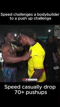 Speed challenges a Ghanaian bodybuilder