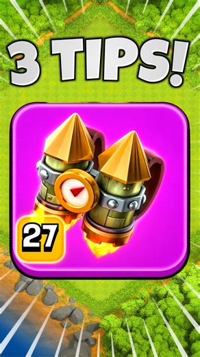 3 BEST TIPS FOR ROCKET BACKPACK EQUIPMENT IN CLASH OF CLANS #clashofclans #shorts
