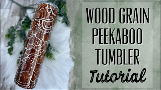 What makes this woodgrain peekaboo tumbler completely unique
